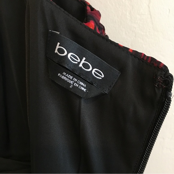 🤍 euc | Bebe | beautiful ikat chiffon babydoll dress - Picture 6 of 7